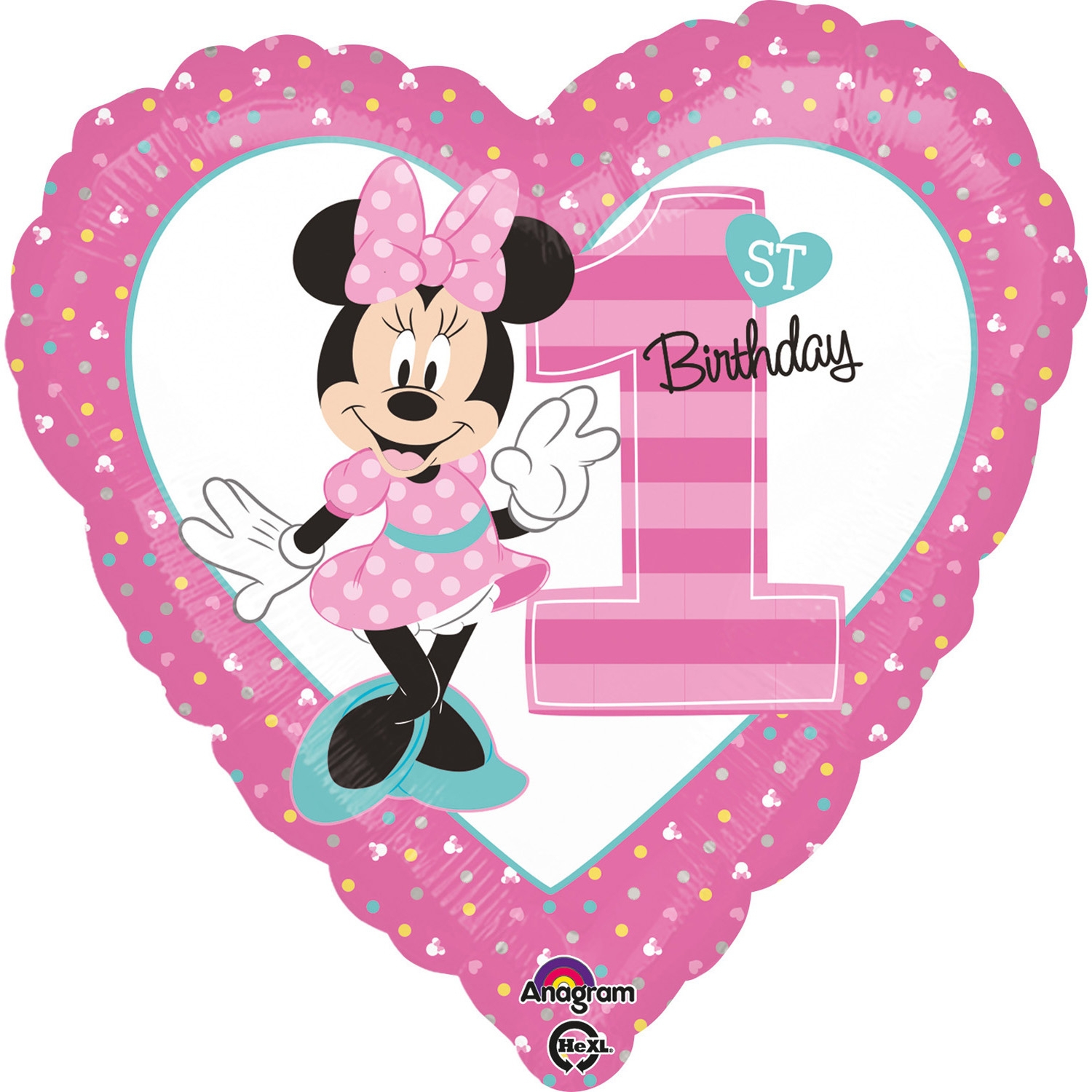 Ballonherz Minnie Mouse Zum Geburtstag Ballongruesse De