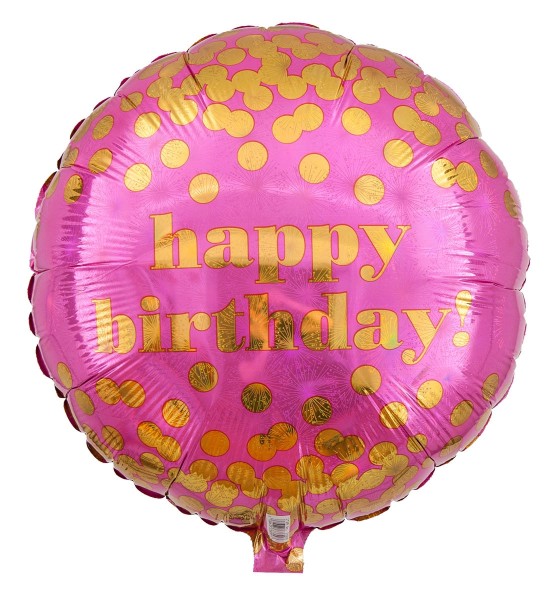 Pinker Geburtstag Ballon Happy Birthday
